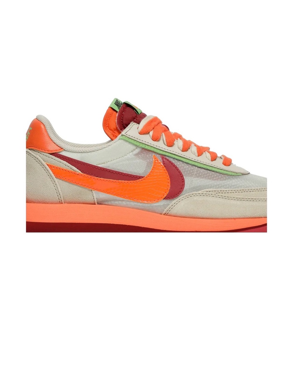Nike x Sacai x CLOT LDWaffle Net Orange Blaze | Size 6.5M / 8W | DS New w/ Box - Picture 2 of 7